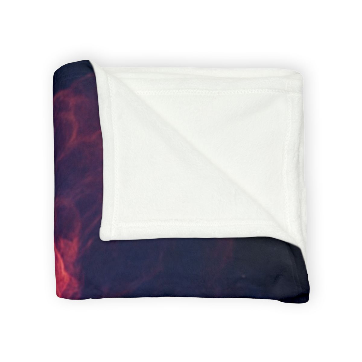 Fractal Nebula Bloom designer printed blankets