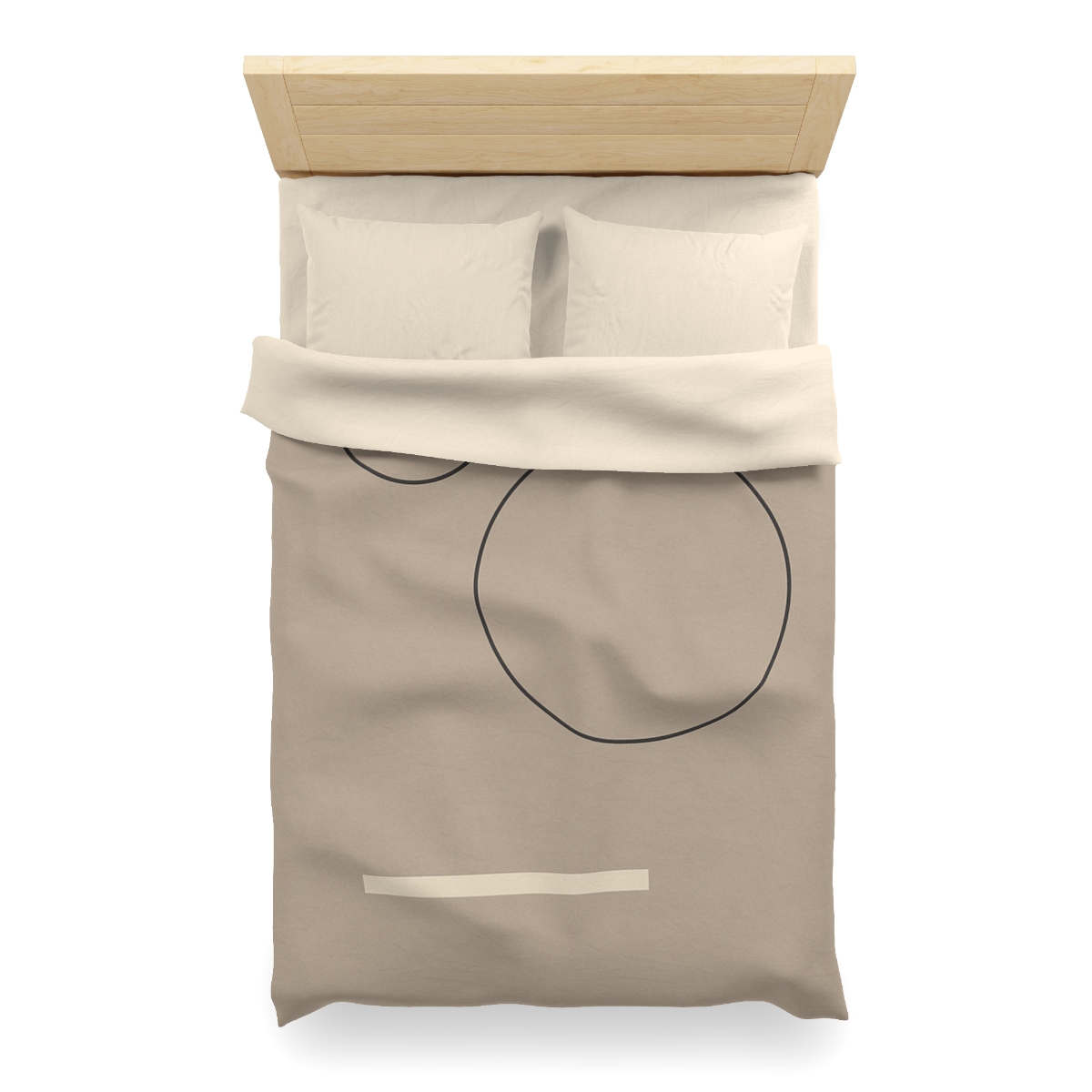 Floating Ring Alignment designer printed duvets