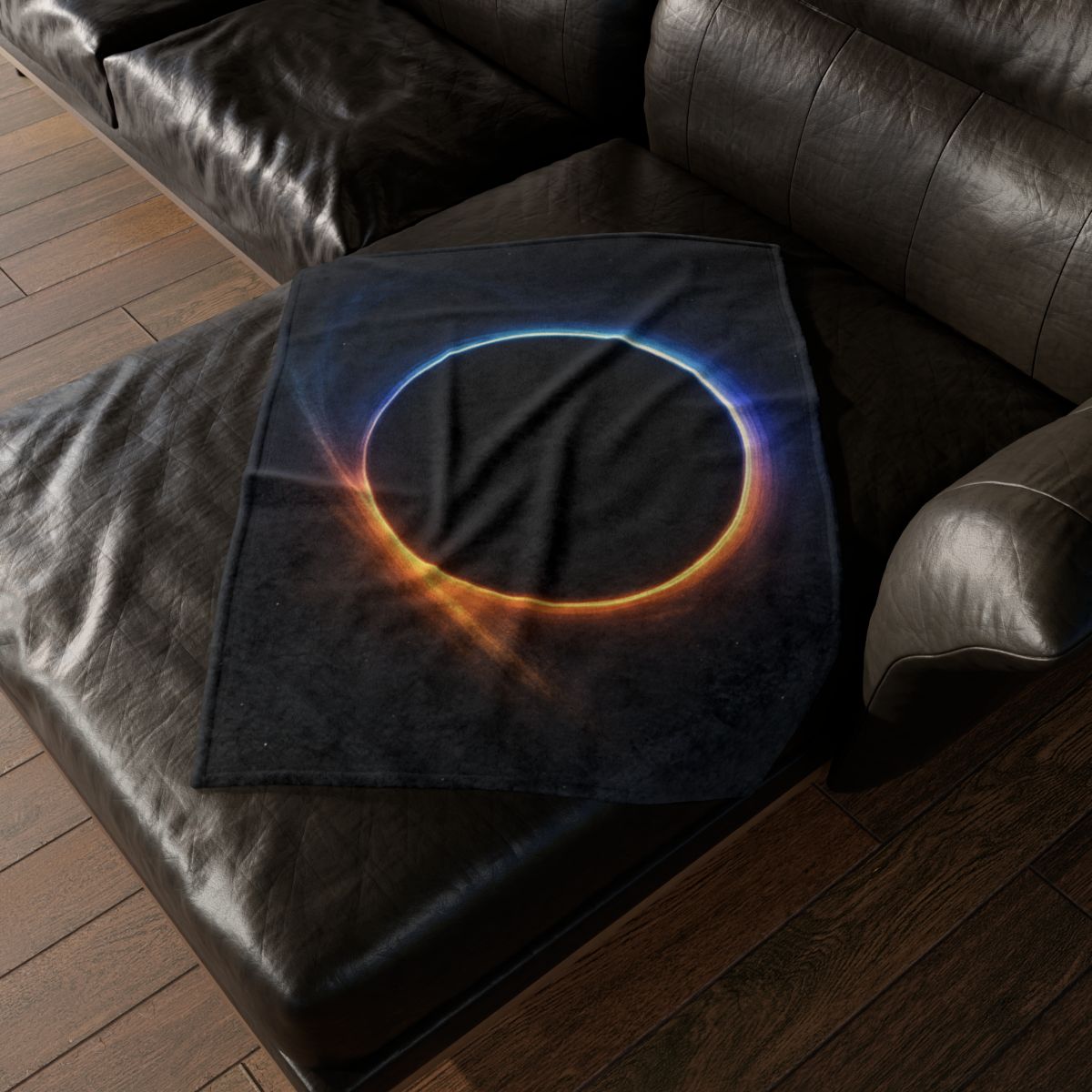 Prismatic Event Horizon Bloom custom blankets