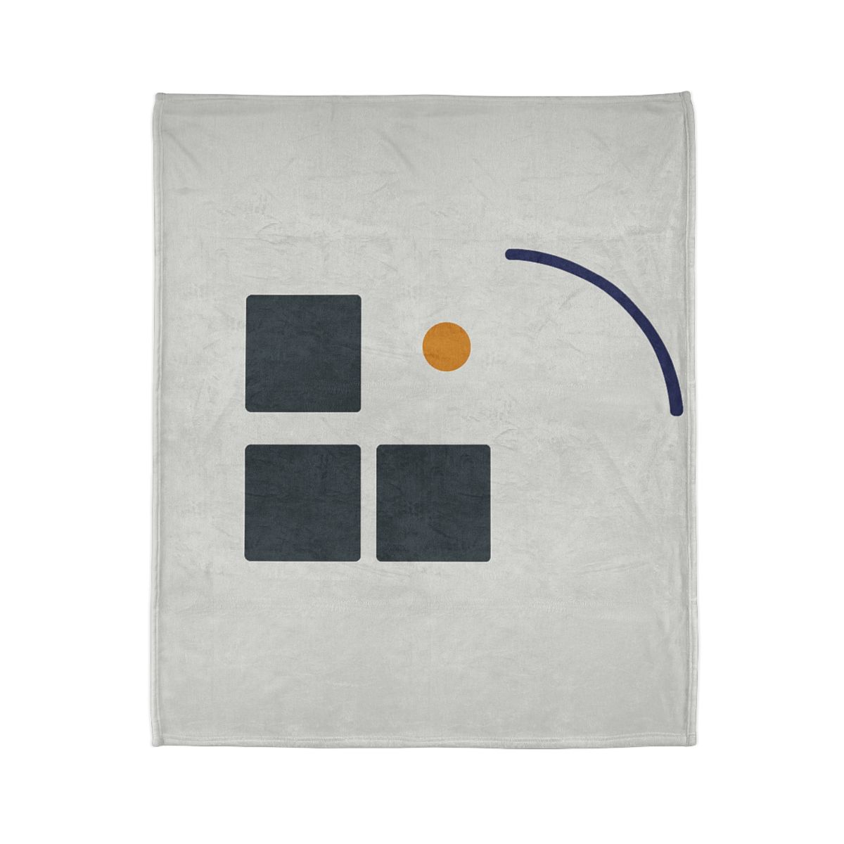 Missing Cell Grid With Offset Arc soft fleece blankets