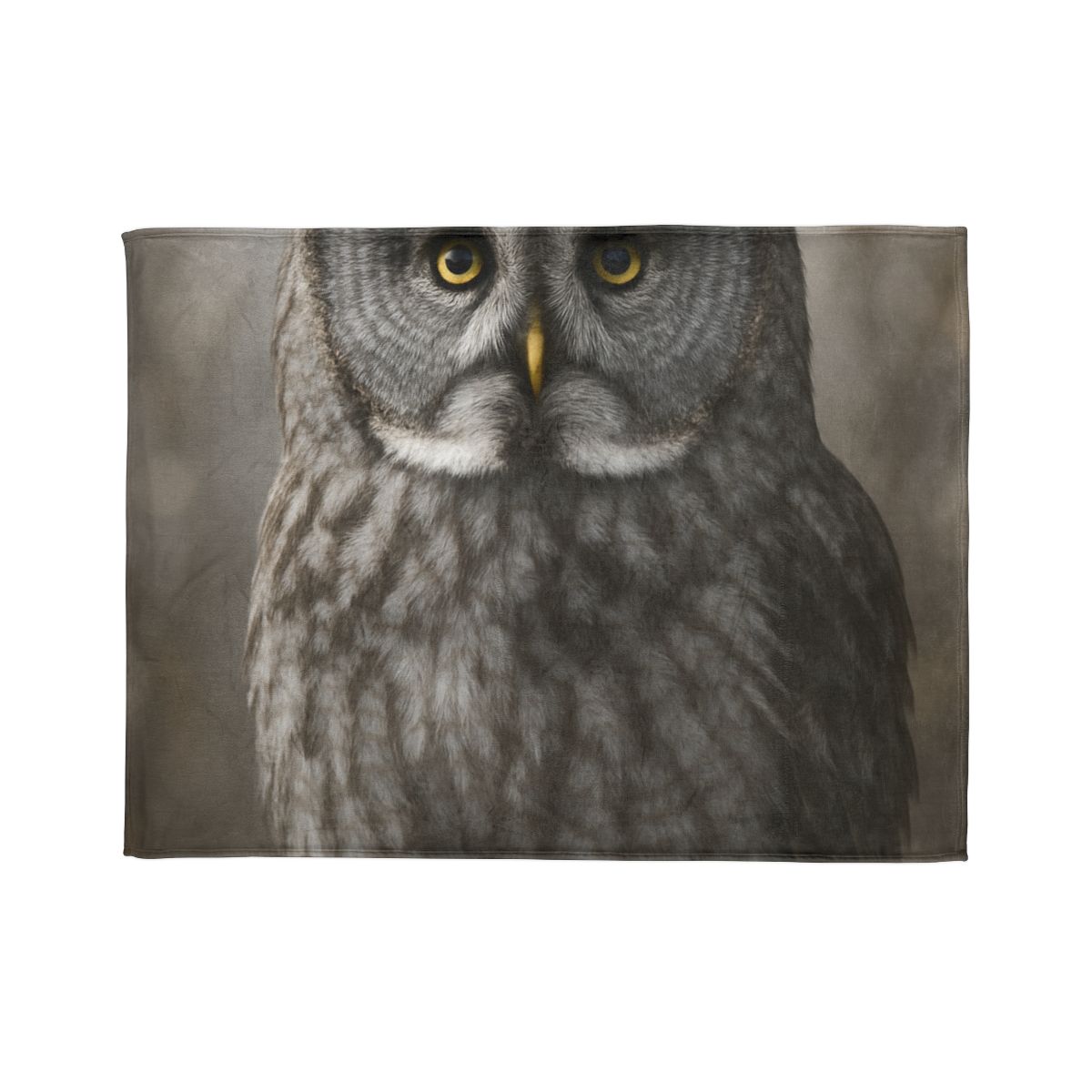 Frost Note Great Gray Owl stylish throw blankets