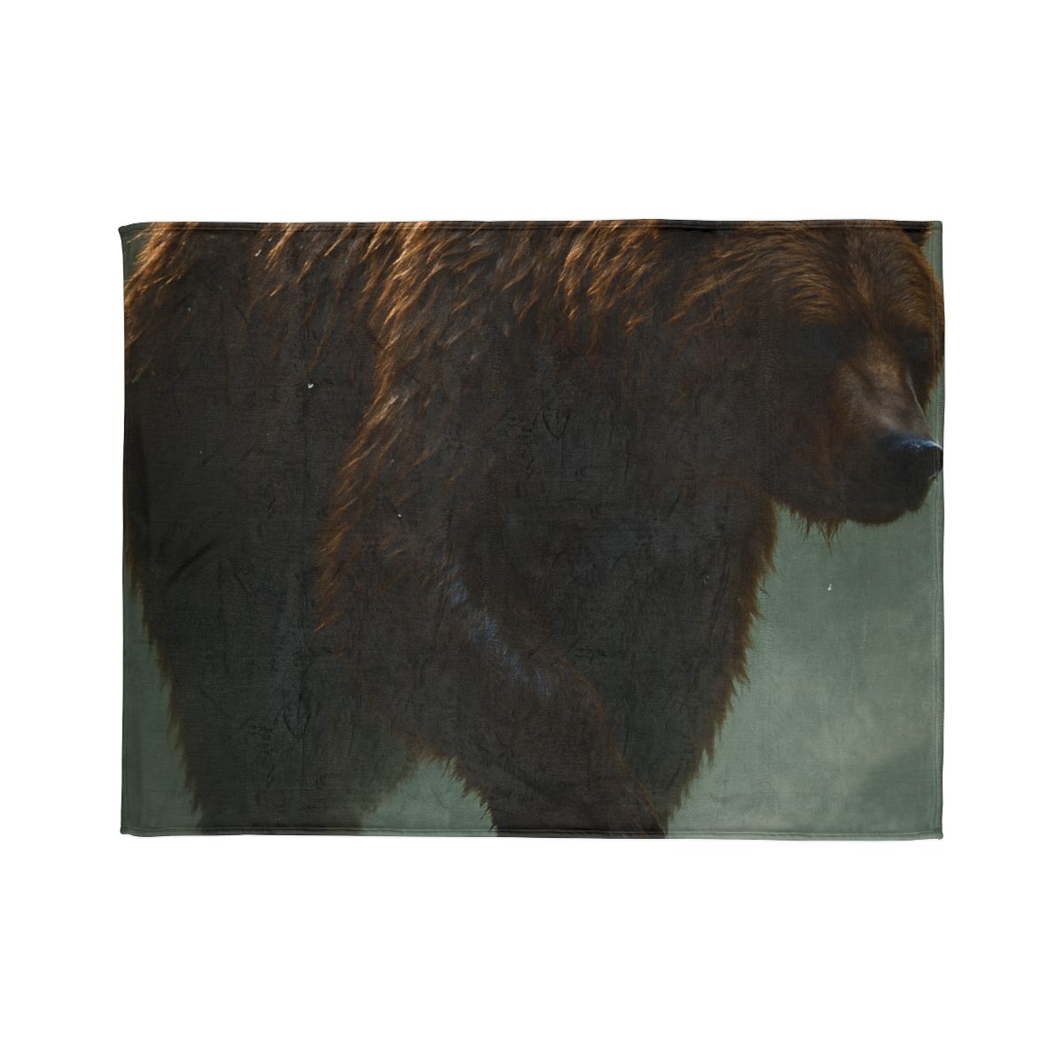 River King Grizzly Bear designer printed blankets