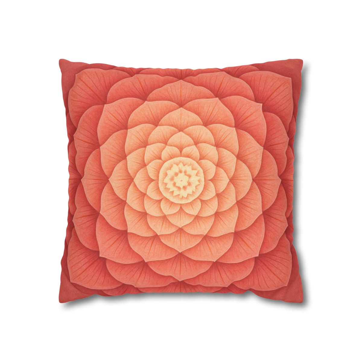 Petal Spiral Mandala personalized pillow covers