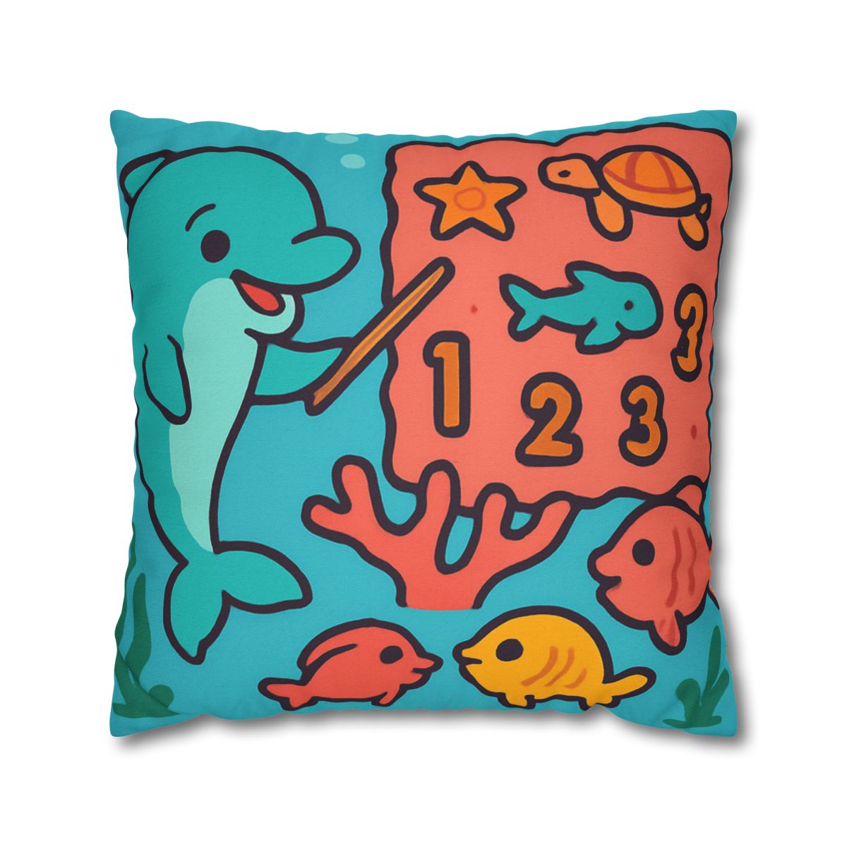 Cosmic Coral Reef Classroom soft cotton pillow cases