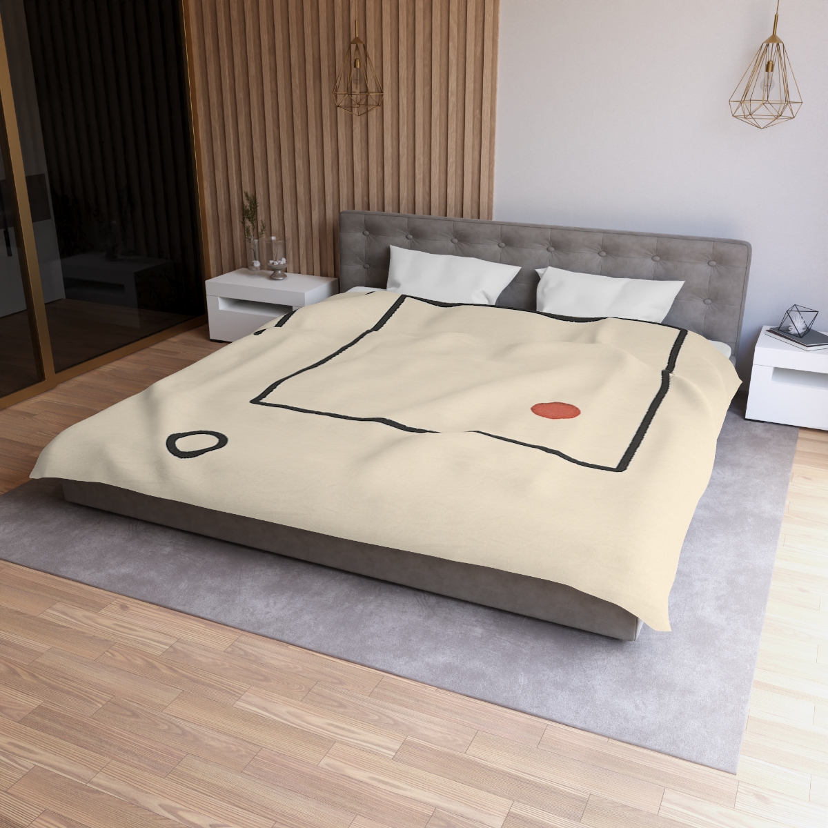 Quiet Orbit With Split Frame stylish duvet covers