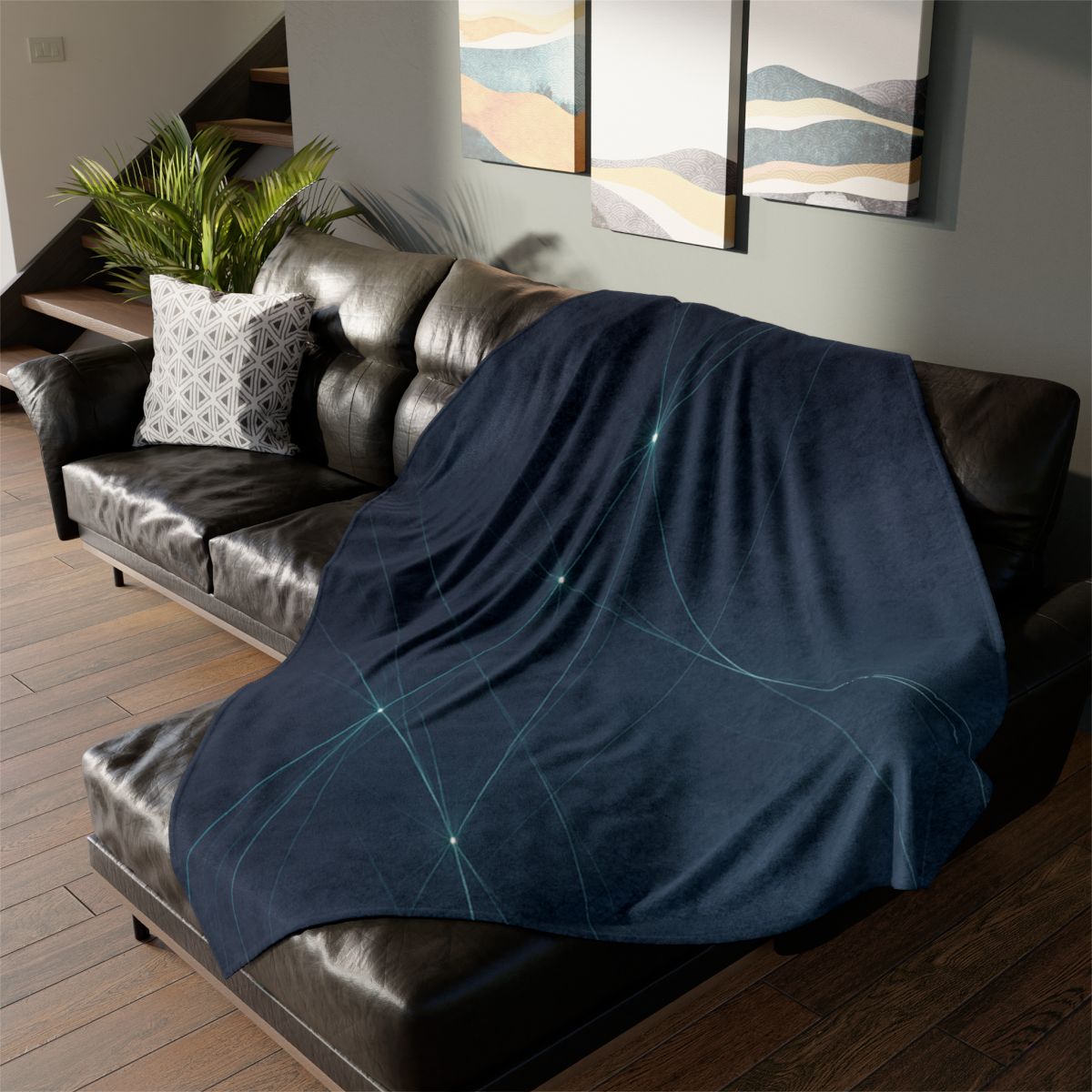 Cosmic Web Silk Filaments decorative home blankets