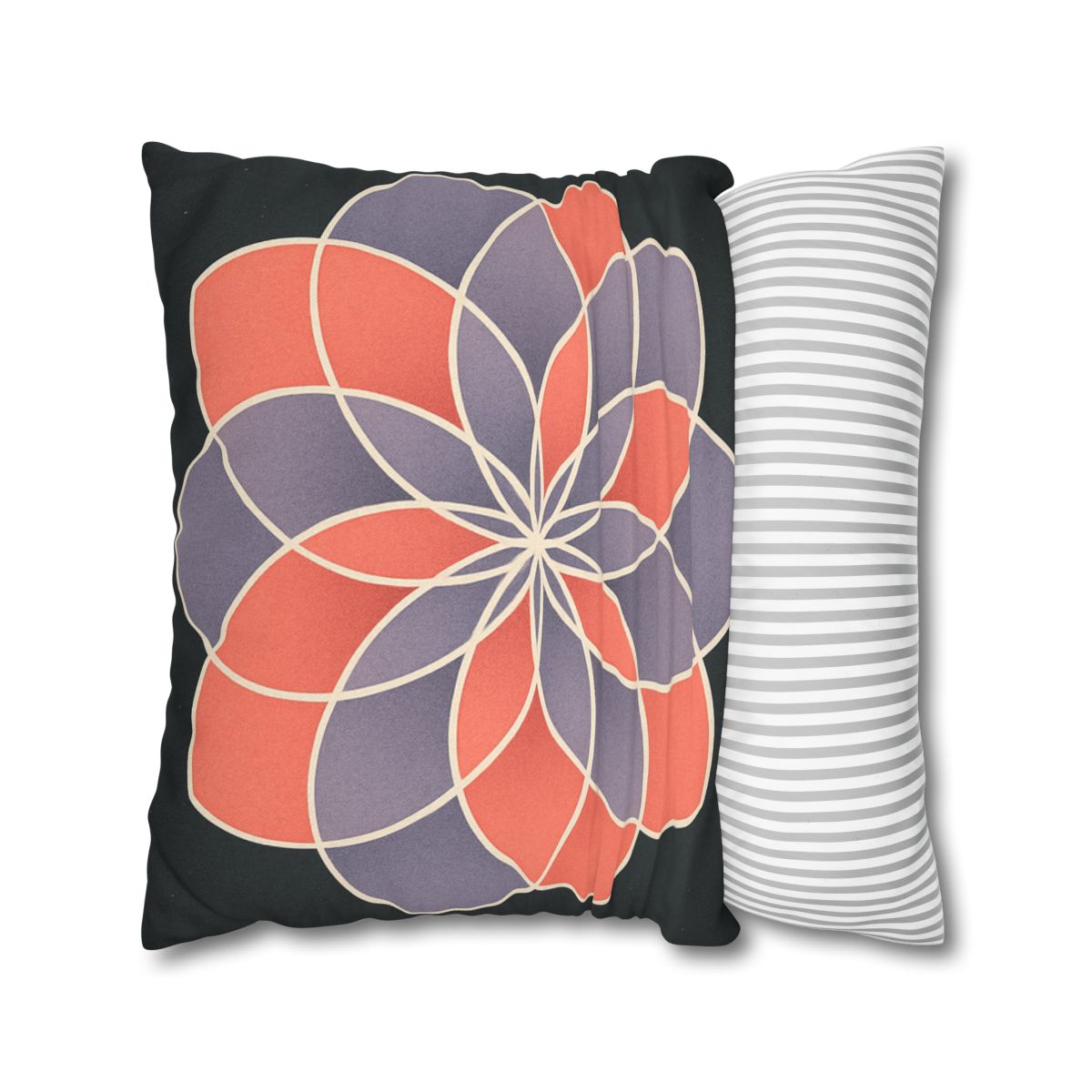 Petal Prism Overlap soft cotton pillow cases
