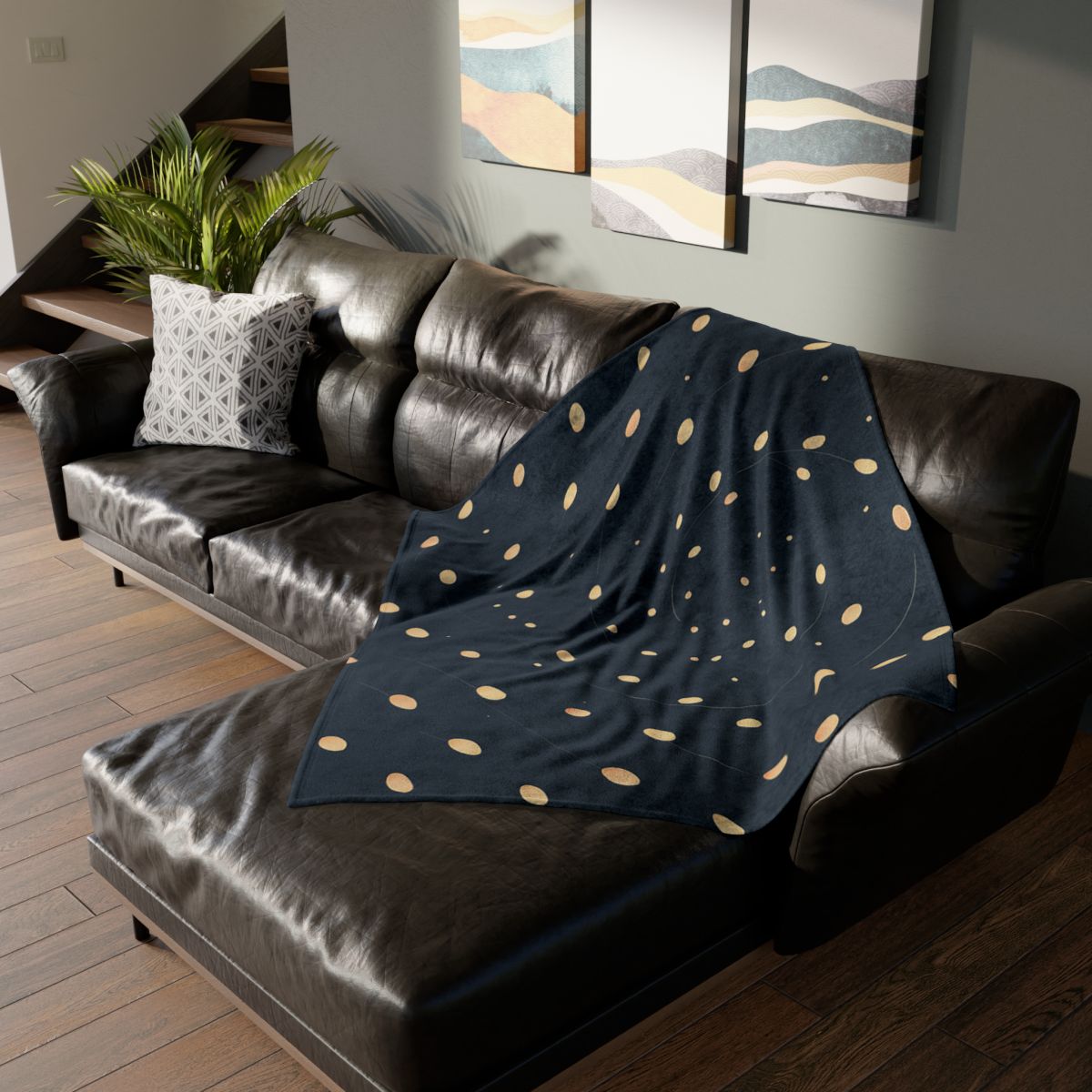 Seed Cluster Constellation soft fleece blankets
