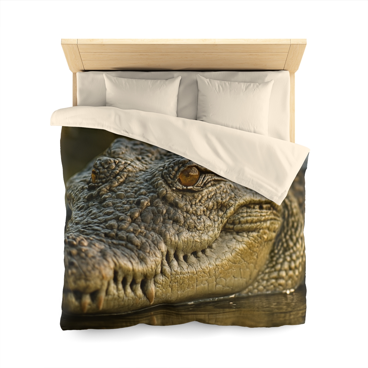 Ember Eye Saltwater Crocodile personalized bedding duvets