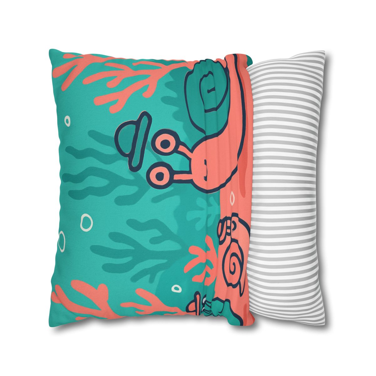 Coral City Snail Parade custom pillow cases