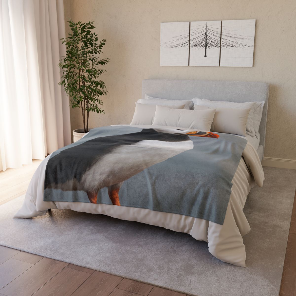 Glasswater Glide Atlantic Puffin warm winter blankets