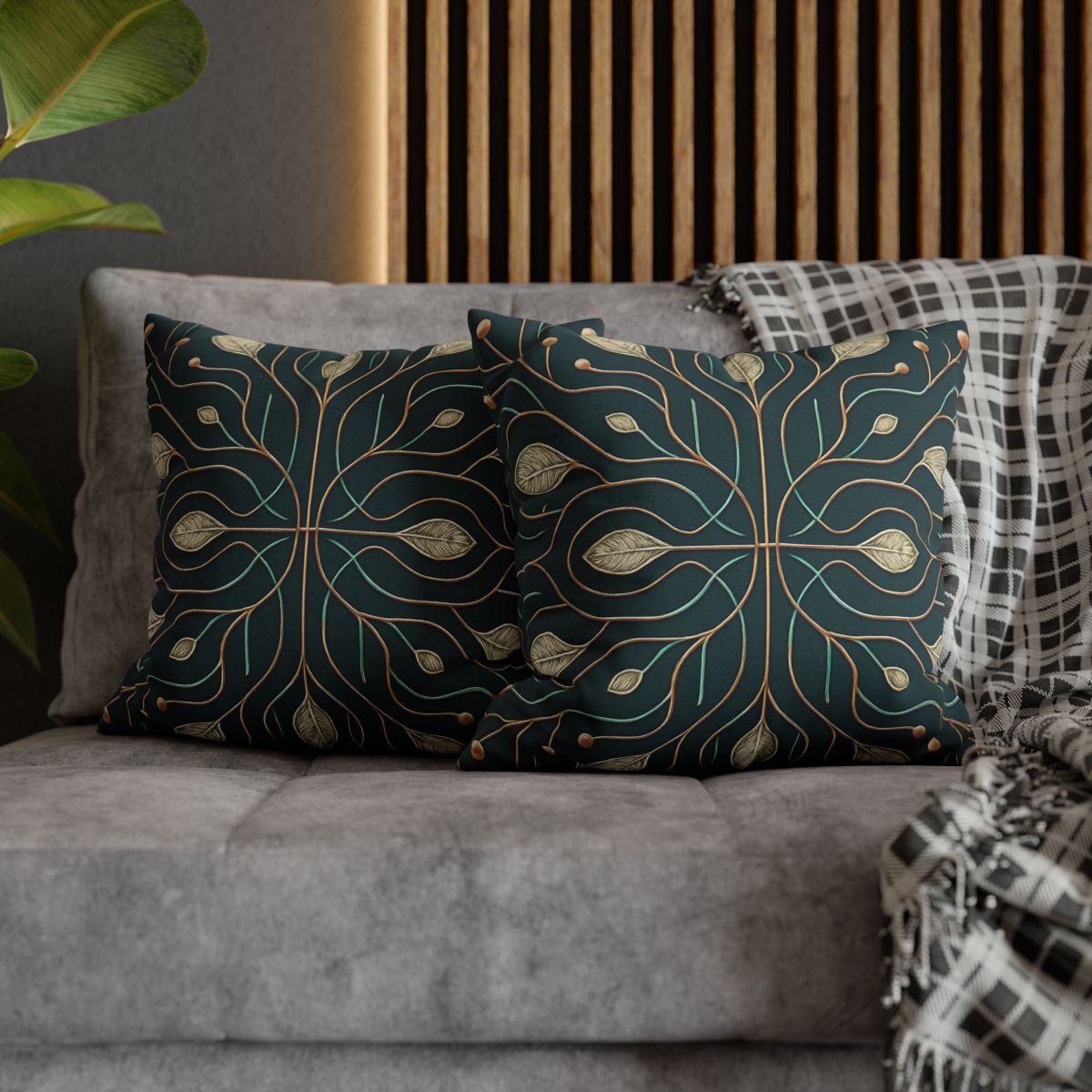 Vine Circuit Lattice unique gift pillow cases
