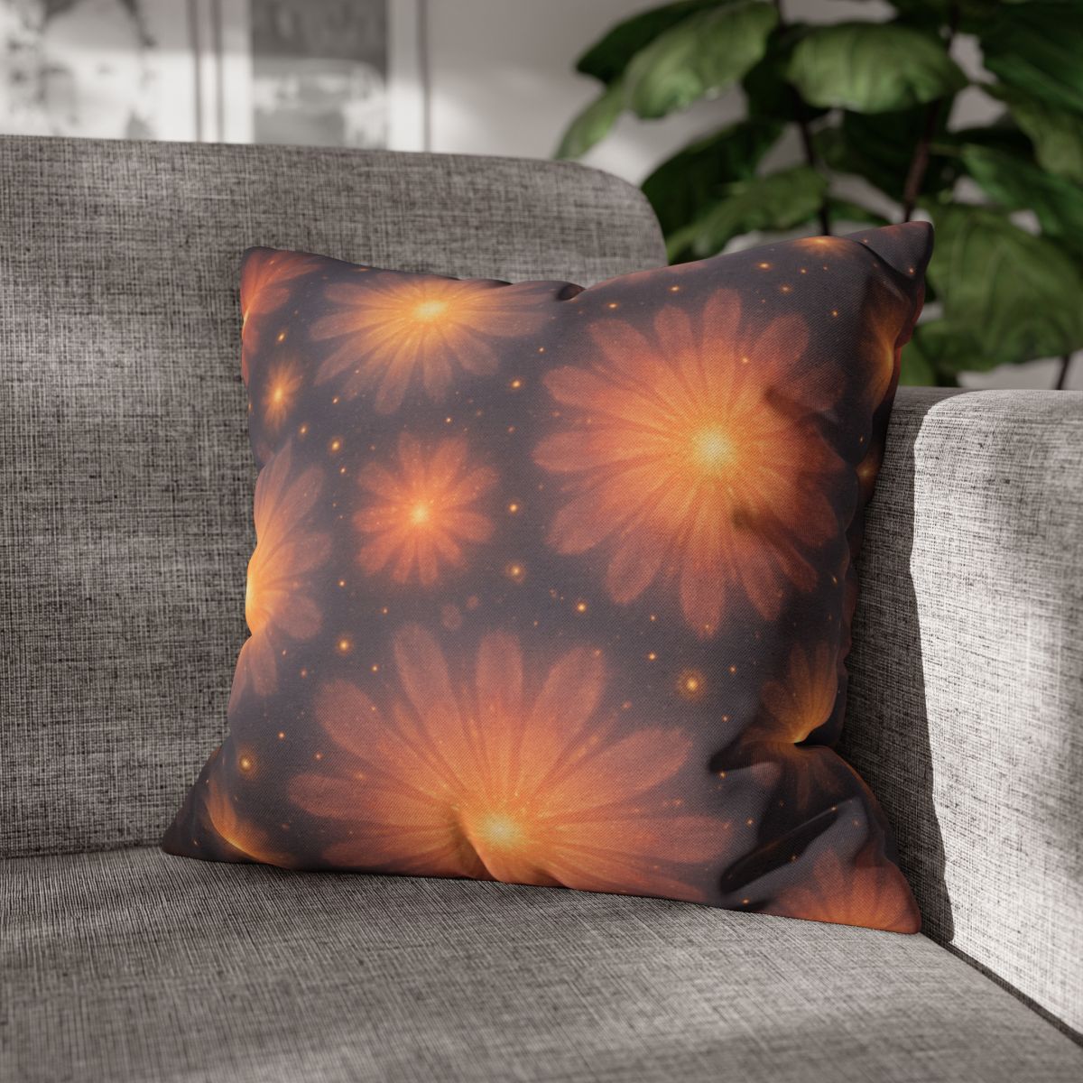 Photon Blossom Field designer print pillow cases