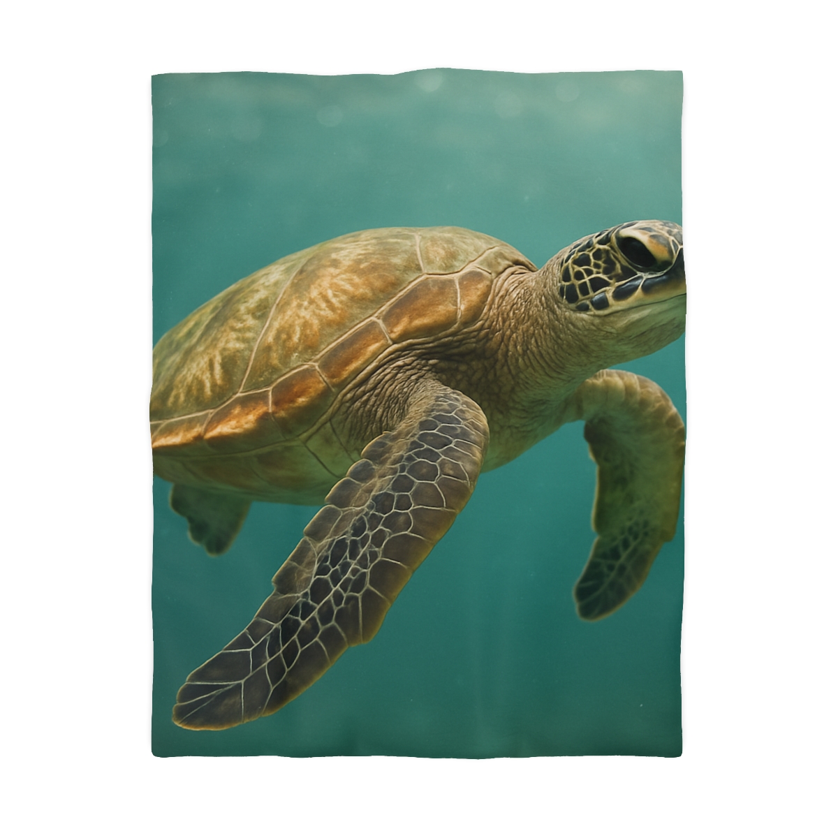 Amber Stillness Green Sea Turtle stylish duvet covers
