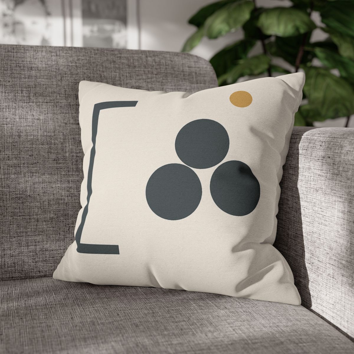 Diagonal Bracket And Three Circle Cluster custom pillow cases