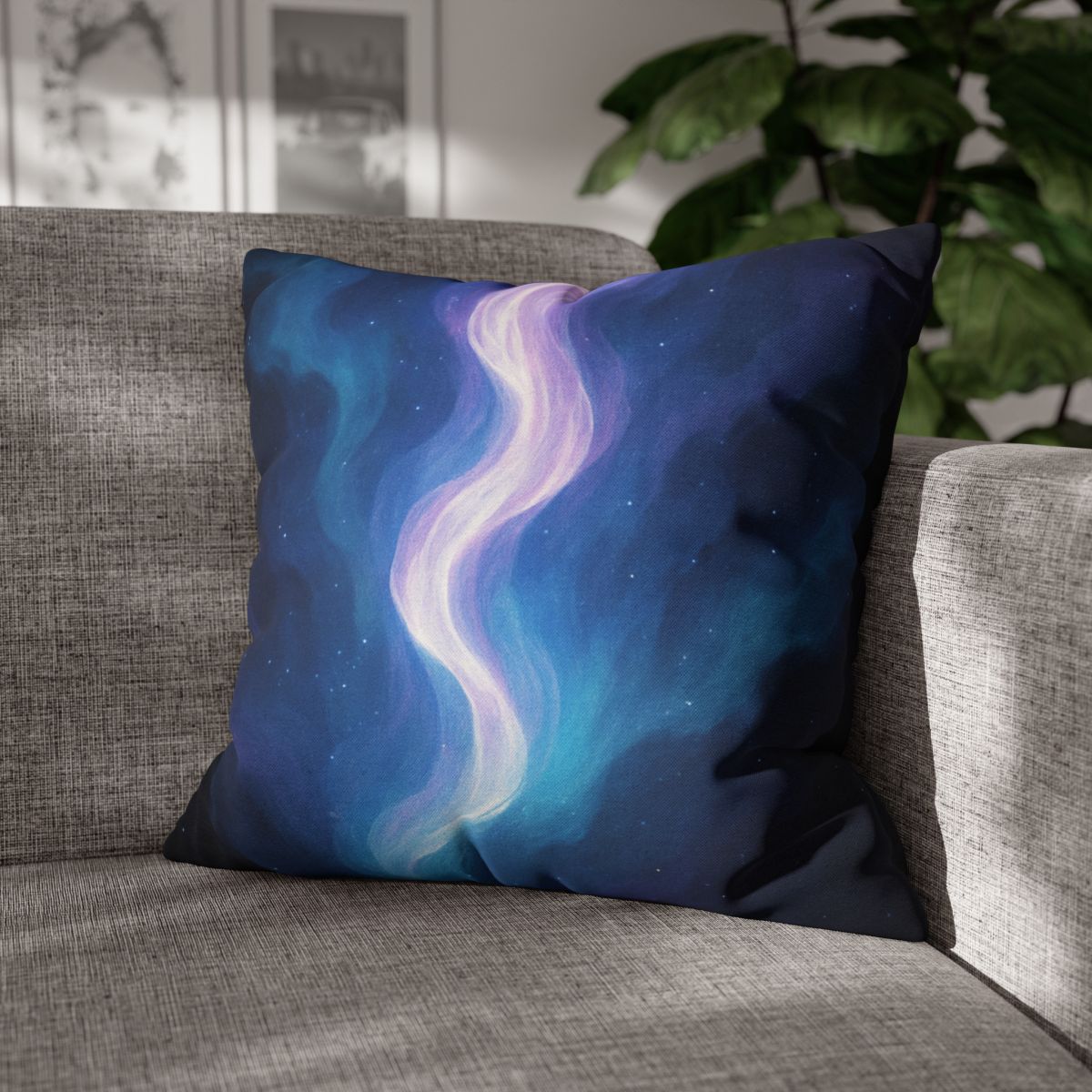 Electro Aurora Nebula Loom comfortable bedding pillow covers
