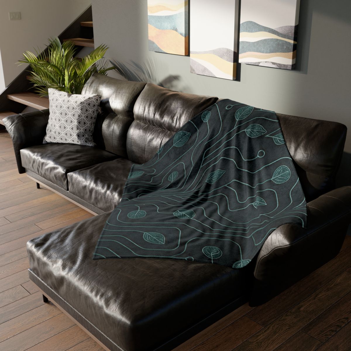 Vine Circuit Filigree decorative home blankets
