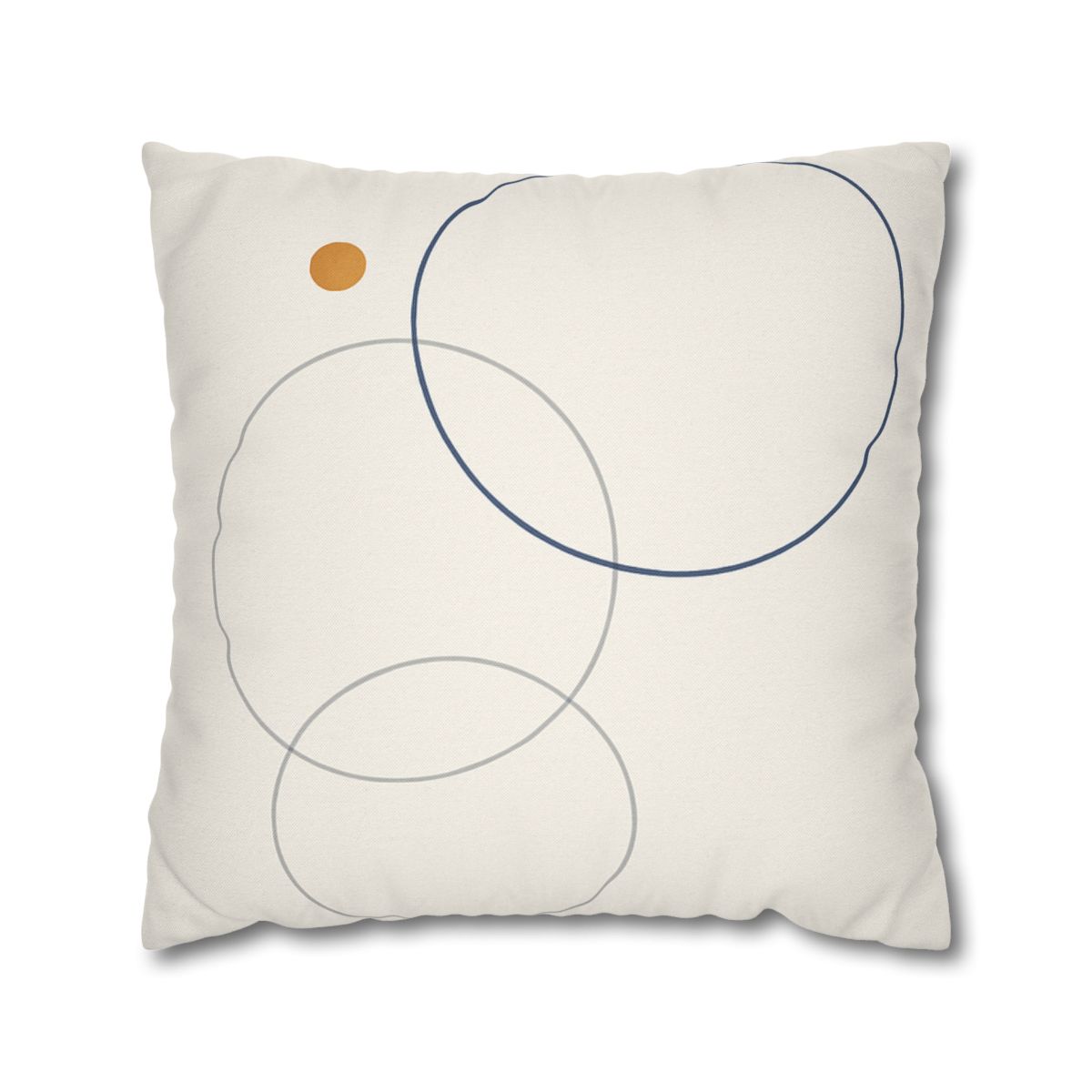 Balanced Cluster Of Three Rings soft cotton pillow cases