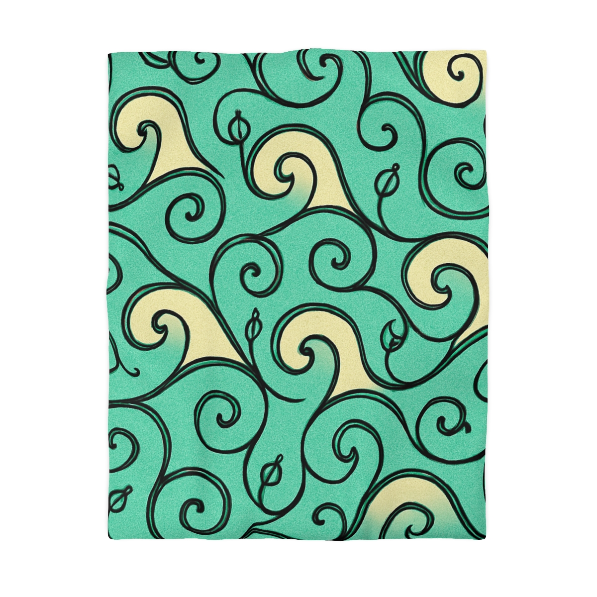 Vine Curl Wave Matrix designer printed duvets