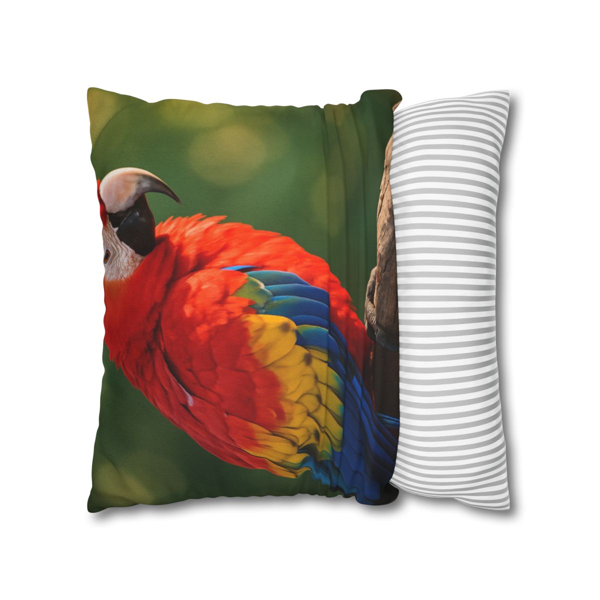 Prism Song Scarlet Macaw designer print pillow cases