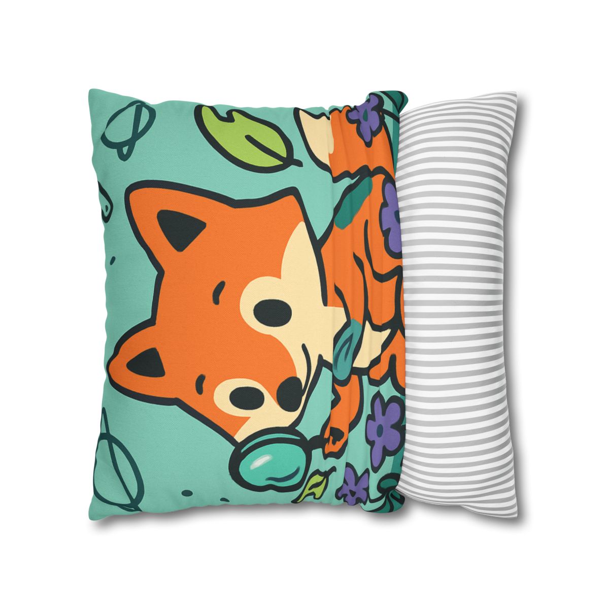 Galaxy Garden Fox soft cotton pillow cases