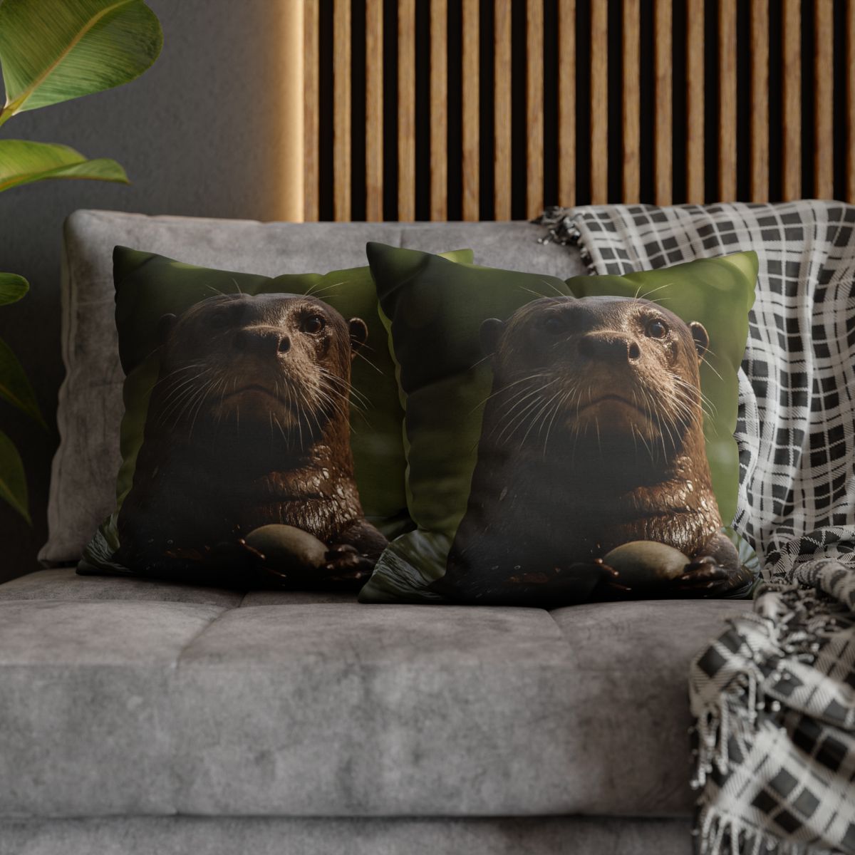 River Drift Giant Otter comfortable bedding pillow covers