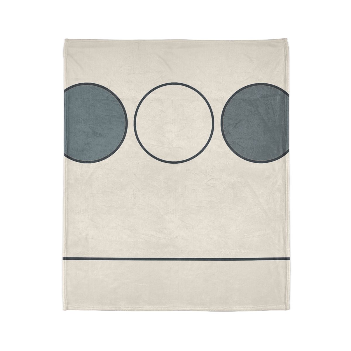 Trio Of Staggered Circles With Bar Anchor warm winter blankets