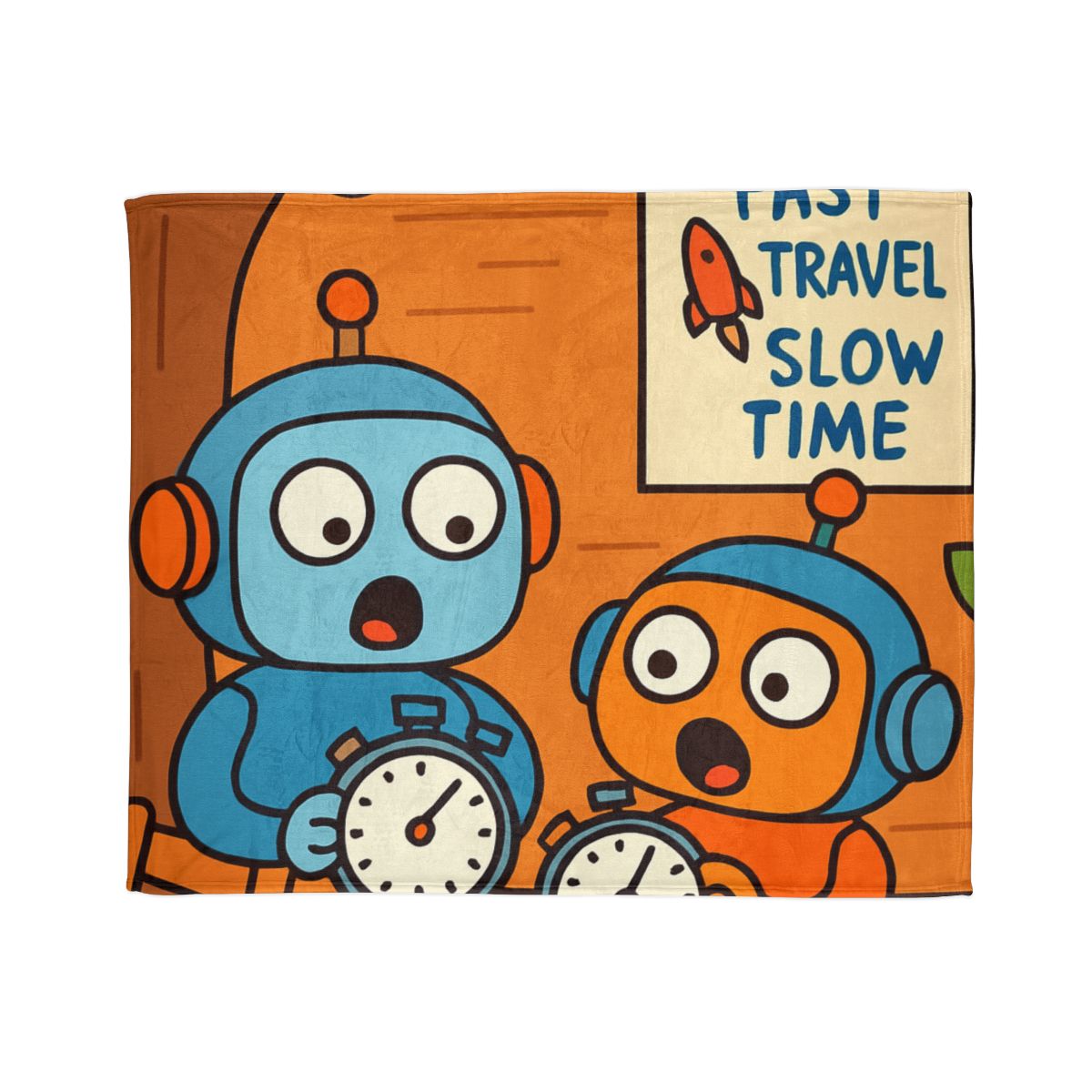 Time Dilation Treehouse Twins personalized cozy blankets