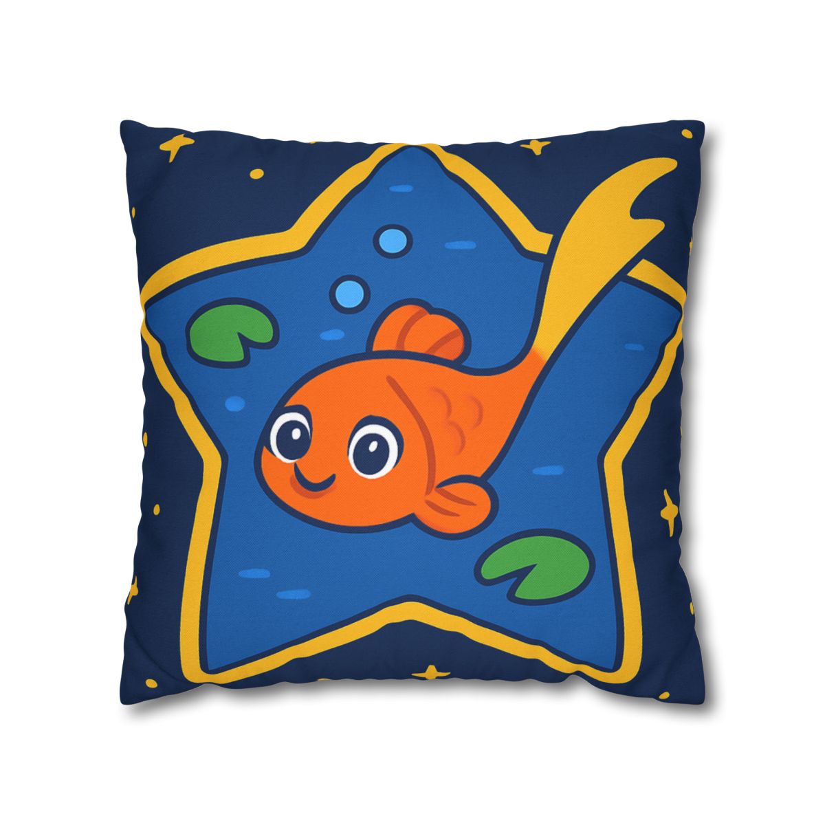 Comet Koi And The Star Pond designer print pillow cases