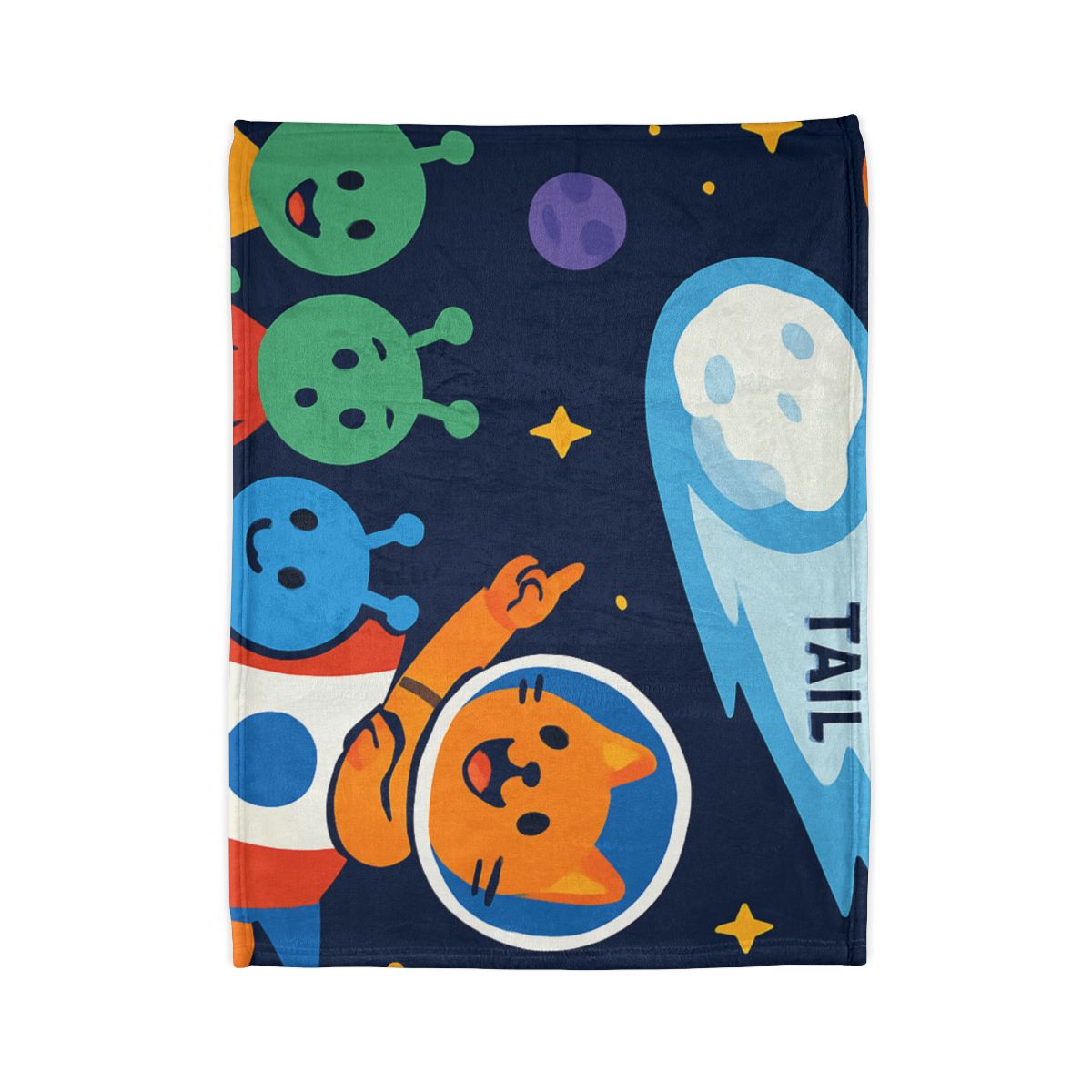 Comet Classroom With Captain Cat warm winter blankets