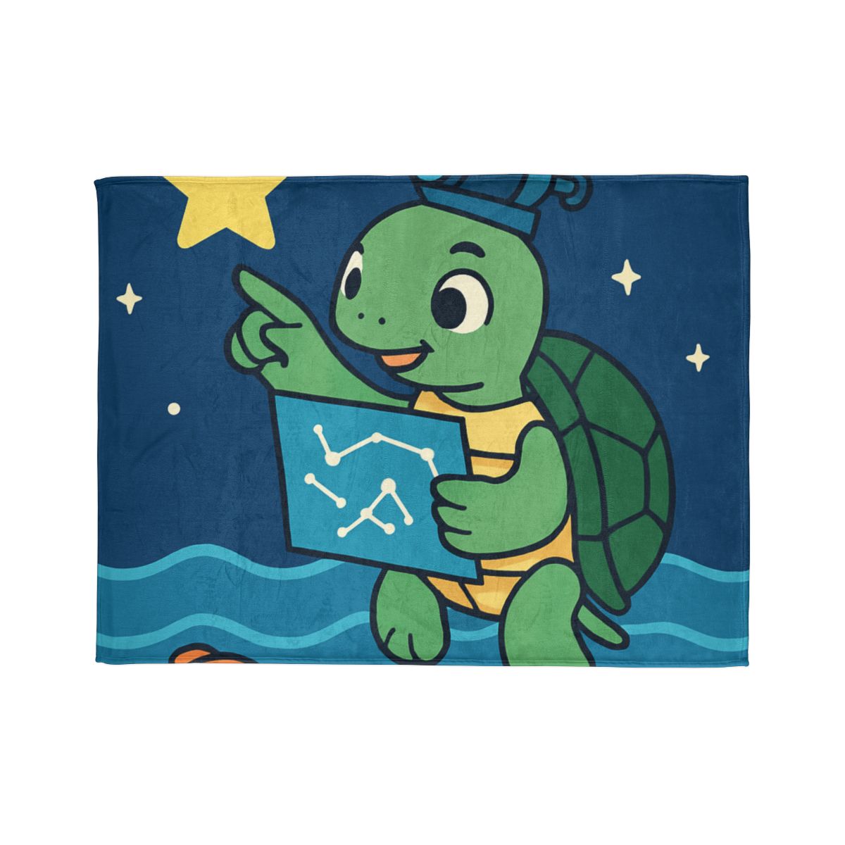 Stargazer Sea Turtle designer printed blankets