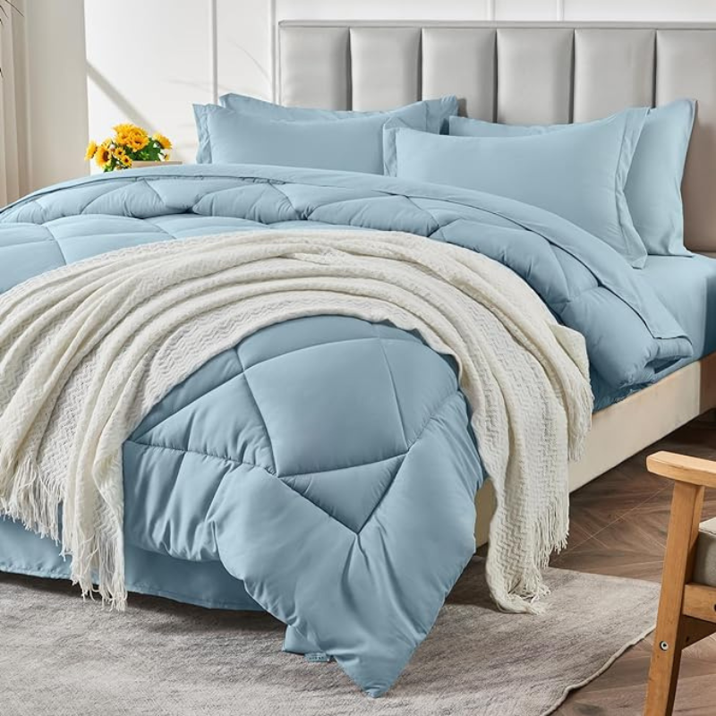 7 Pieces Comforter Set For All Seasons