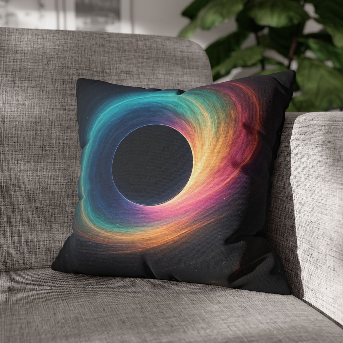 Prismatic Singularity Bloom personalized pillow covers