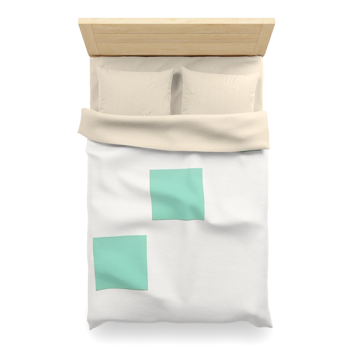 Offset Square Ladder Motif warm winter duvets