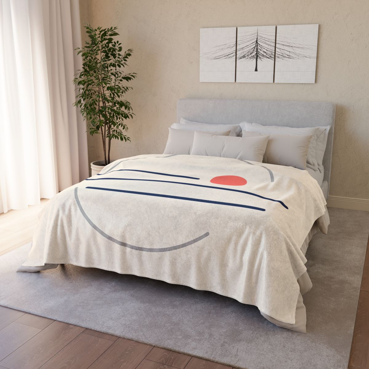 Offset Orbit Bars decorative home blankets