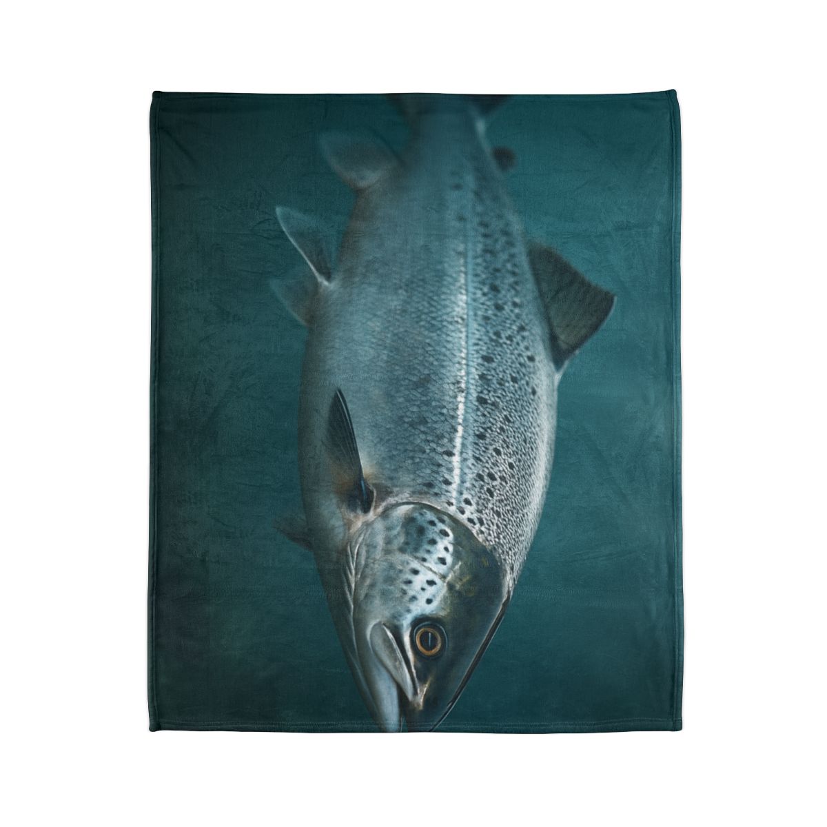 Silver Run Atlantic Salmon personalized cozy blankets