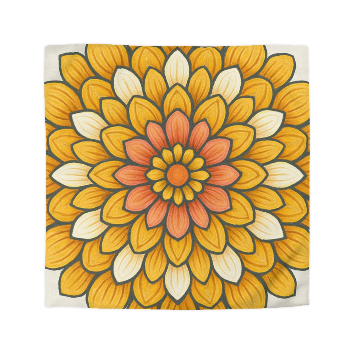 Floret Burst Mandala custom duvets