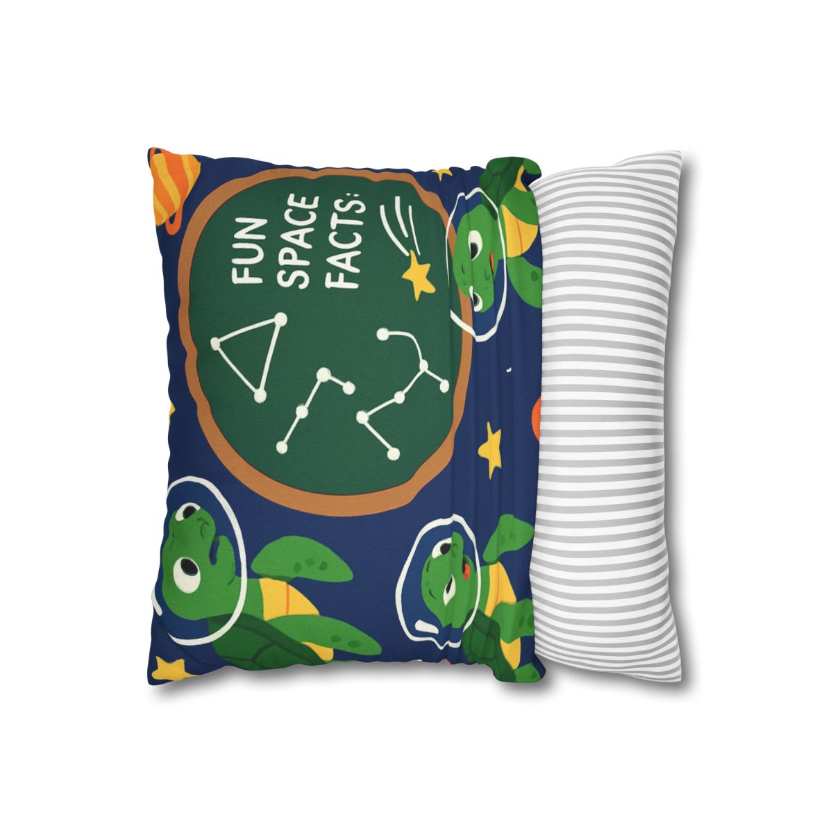 Space School Of Curious Sea Turtles custom pillow cases