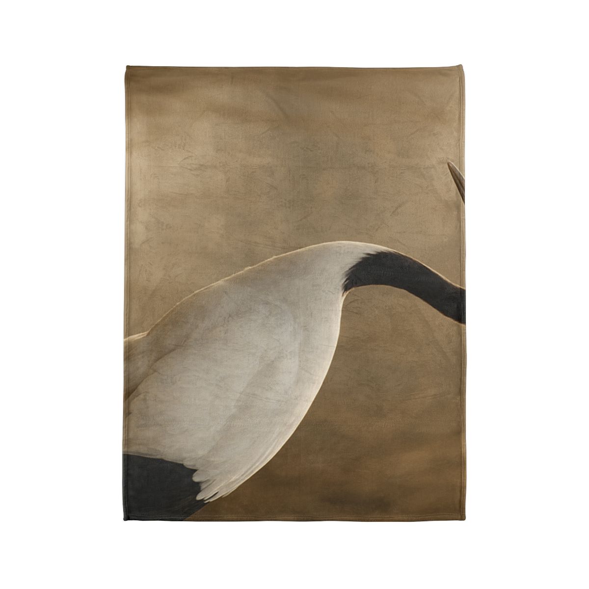 Silent Poise Red Crowned Crane unique gift blanketscustom blankets