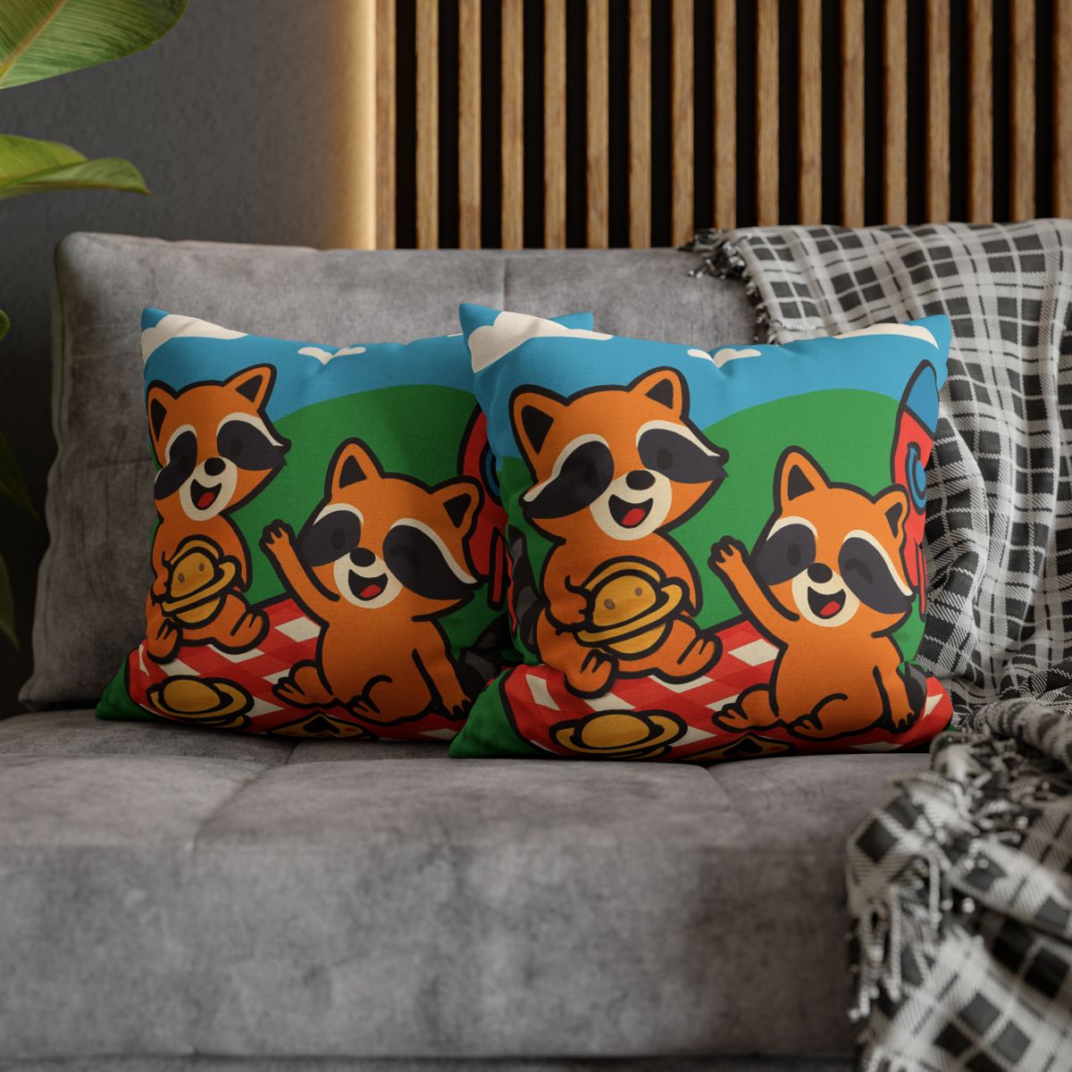 Rocket Racers Picnic custom pillow cases