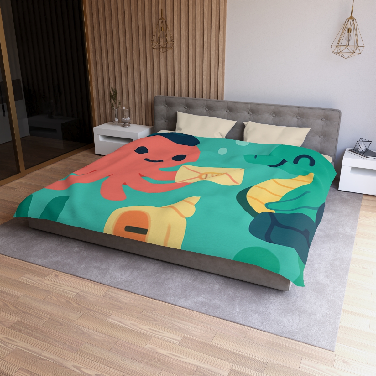 Glow Reef Post Office For Seahorse Mail personalized bedding duvets