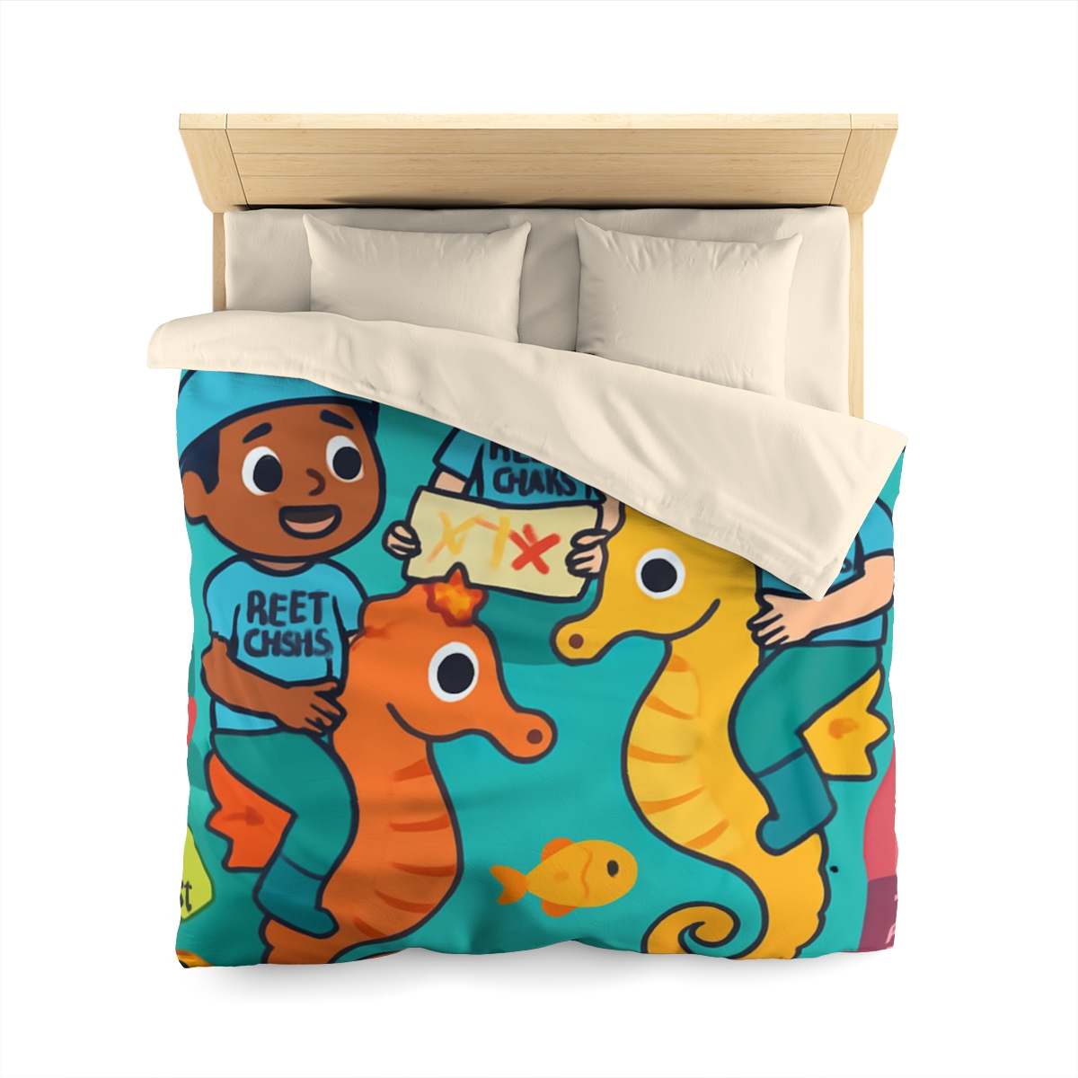 Coral City Map Of The Friendly Reef Rangers designer printed duvets