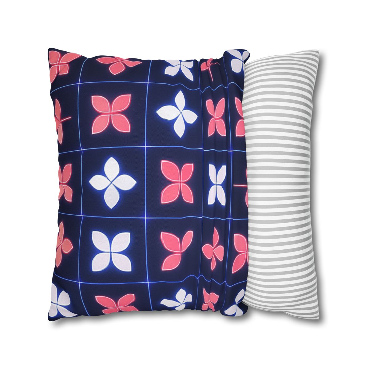 Quantum Blossom Grid custom pillow cases