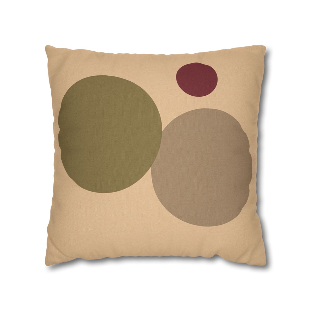 Three Circles With Shared Edge soft cotton pillow cases