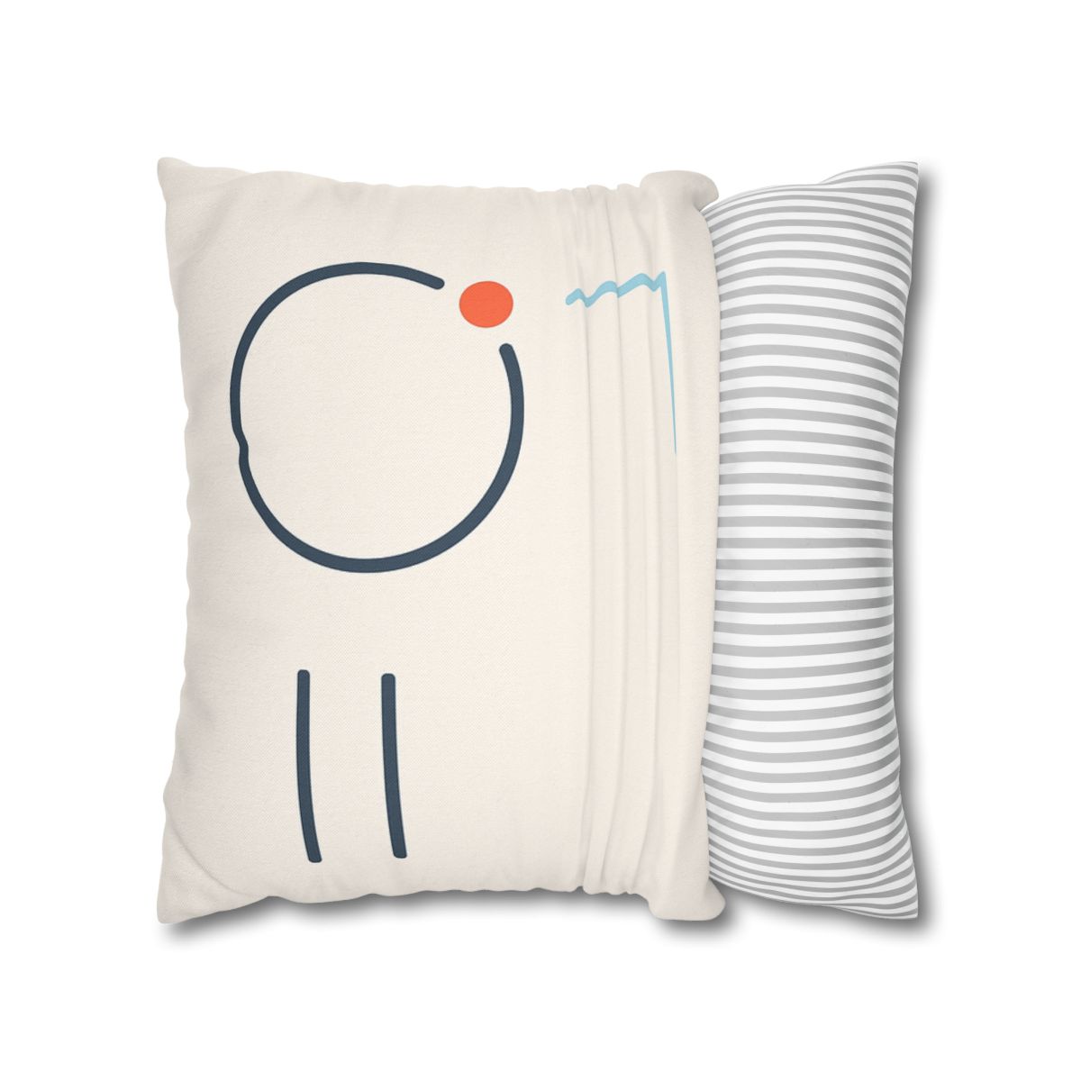Quiet Orbit With Offset Bars personalized pillow covers