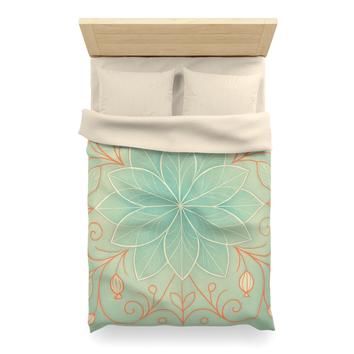 Petal Lattice Radiance custom duvets