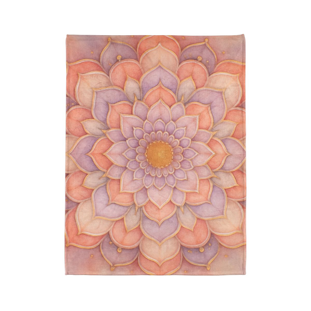 Petal Prism Mandala designer printed blankets
