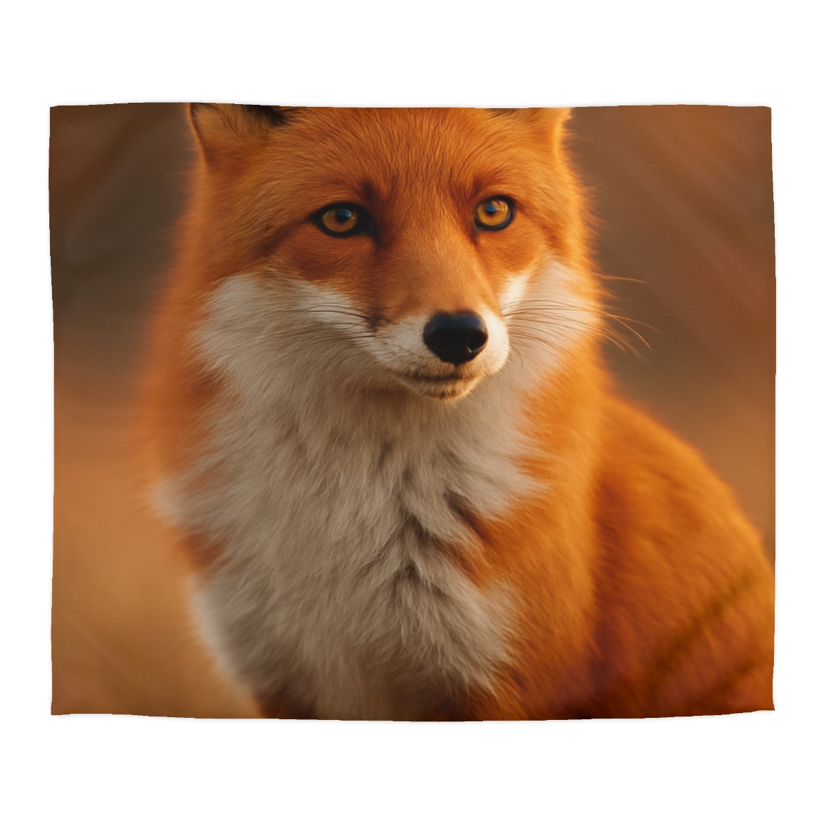 Crimson Whisper Red Fox stylish duvet covers