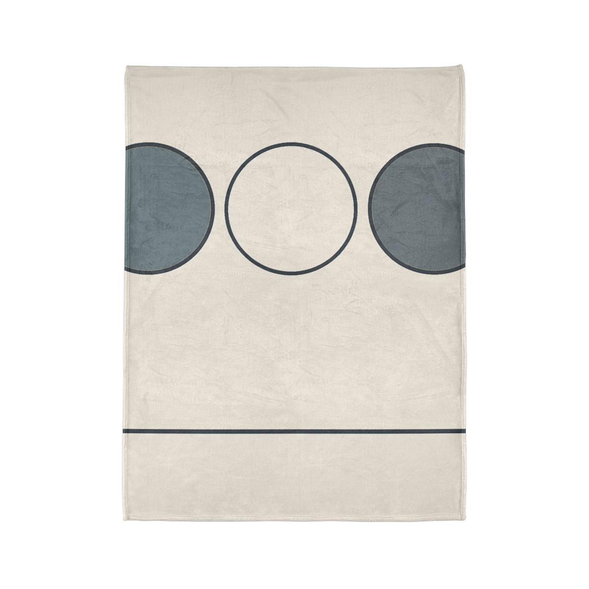 Trio Of Staggered Circles With Bar Anchor warm winter blankets