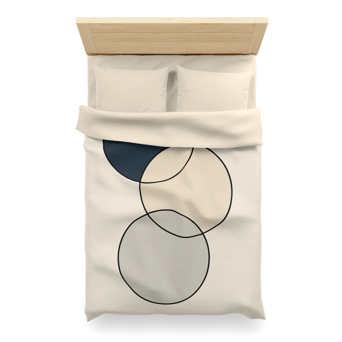 Staggered Trio Of Circles custom duvets